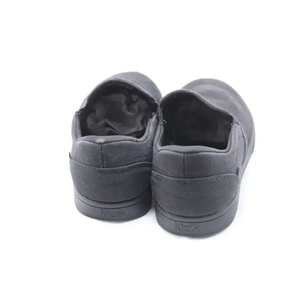 Kizik Venice Step In Shoes Mens Size 10 Womens 11.5 Black Canvas Loafer DVENBK02